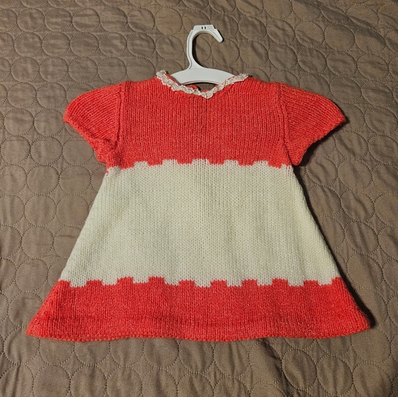 3 pc Hand Knitted Sweater Dress Jacket Hat - Picture 2 of 11